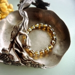 【1連20コセット】JIRI＊IVANA#czech beads#チェコビーズ　melonround8㍉ amber/blue台上