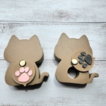 再販　公団用　猫　ドアスコープカバー　玄関ドア　のぞき窓防止　ハンドメイド　3Dプリンター