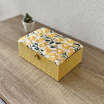Daisyインテリアボックス 〈Mサイズ〉小物入れ・アクセサリーボックス（カルトナージュ）【仕切り箱別売り】《受注制作》
