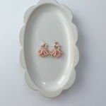 【再再販♡ 】Tiara(ティアラ)〜大人可愛いビーズタッセルとパールのピアス/イヤリング　