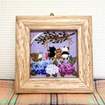 刺繍ミニ壁掛け(6月)①