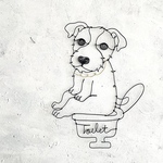 おトイレしているジャックラッセルテリア（ブロークン）のワイヤーアート◎愛犬を癒しのインテリア空間に