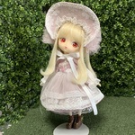 ボンネットとワンピースのセット(ピンク)