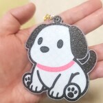 【３Dプリント】かわいい子犬をデザインしたストラップ