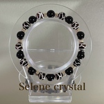 亀甲天珠　オニキス　ブレスレット　天然石ブレスレット　Selene crystal
