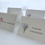 1枚60円　選べるデザイン　フラワー席札　席札　結婚式　ペーパーアイテム　披露宴　ウェディング