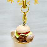 ハンバーガーインエリマキトカゲくんストラップ