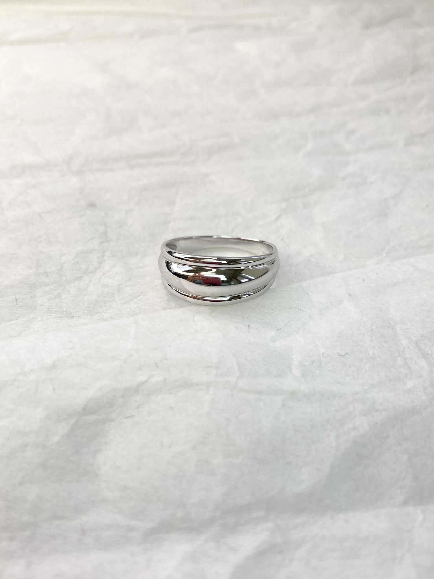 幅広シルバーリング　KR2374 シンプル　silver925　　シルバーリング