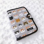 ２１２４．mumumummm様オーダー分　ねこ猫ネコ柄お薬手帳&診察券ケース＋フレブルボステリ柄ポーチ