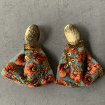 刺繍リボンピアス