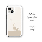 猫 強化ガラス iPhoneケース iPhone16 iPhone15 iPhone14 iPhone13 iPhone12 iPhone11 iPhoneSE