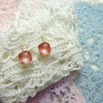 コーラルピンクのピアス（k14gf）