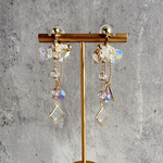 耳に優しい魔法のイヤリングorピアス〜Drop series ・Orion ・purple〜