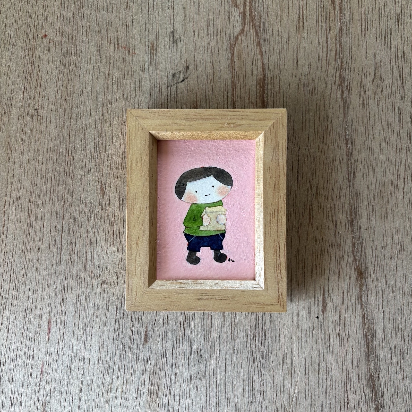 「おつかい」ミニ額　　原画