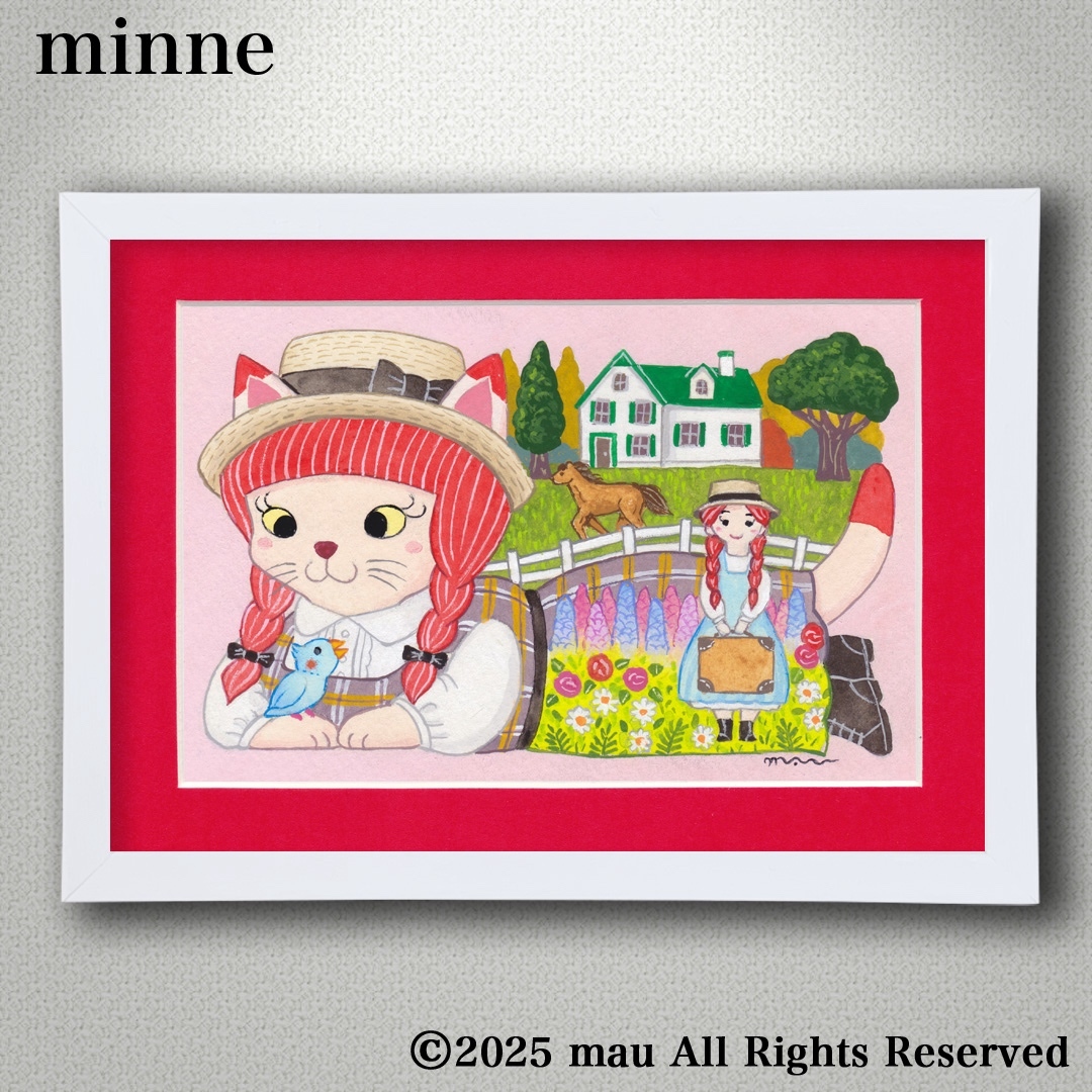 ケインズ様 オーダー絵画「小鳥ブレーメン A4」 オーダー絵画「小鳥ブレーメン リアル版 A4サイズ」鳥/イラスト