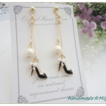 ☆2color☆おしゃれなハイヒール☆イヤリング＆ピアス