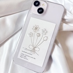 YN-1SL,【花束ケース】,クリアハードケース 全機種対応 iPhone15 iPhone14 iPhone13 iPhone12,