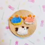 【選べる】うみうしフレンズ ブローチorキーホルダー