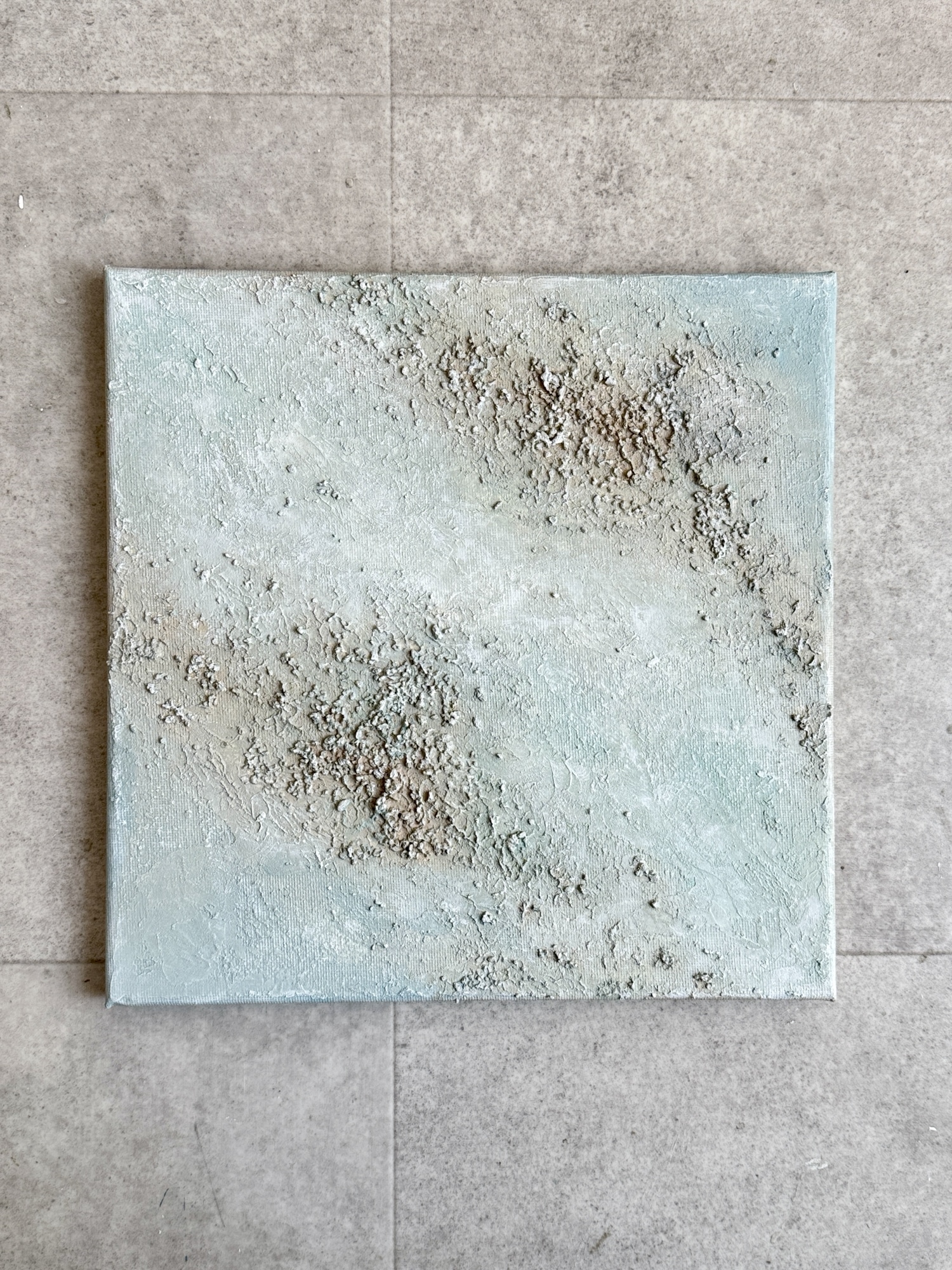 アクリル画テクスチャーアート風景画 海と空no.2 - asty.art