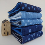DENIM*やわらかガーゼハンカチ5枚セット