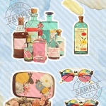 【Potiron×unichoco コラボ 5-7】   vintage girl 素材 シンプル素材 写真用紙 人物素材 ステッカー 人物ステッカー コラージュ