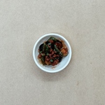 ミニチュアフード「茄子の肉味噌炒め」