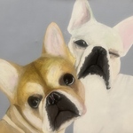 ペットの似顔絵　オーダー　アトリエR's  犬　猫