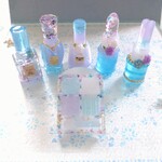 紫陽花色🩵💜🤍のミニチュアコスメセット♪