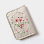 マイブーケ  手刺繍　お薬手帳ケース　母子手帳ケース