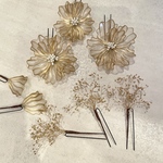 frillゴールド×ゴールド⌘花芯ホワイト【受注製作】