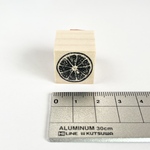 フレッシュレモンの輪切りスタンプS＊はんこ　ハンコ　レモン　ライム　フルーツ　ジューシー　柑橘類　ビンテージ　ヴィンテージ　レトロ　クラシック　ボタニカル　柑橘系 オレンジ グレープフルーツ 小さい