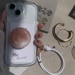 いちごみるく🍓【ニュアンス✴︎うるつや】淡色 スマホグリップ