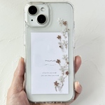 全機種対応 スマホケース iPhone16 iPhone16Pro iPhoneケース クリア Galaxy S25 透明 フラワー かすみ草 お花