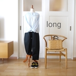 ストレッチツイルコクーンパンツlong（ブラック）