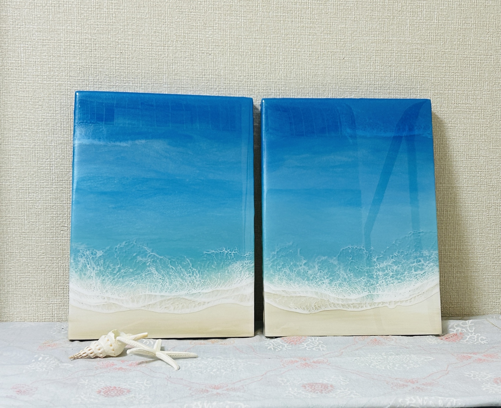☆心癒される蓄光オーシャンアート☆ M ☆心癒される蓄光オーシャンアート☆ M ☆心癒される蓄光