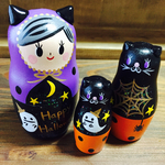 再販Ｍ様オーダー品＊ 妖しいハロウィンナイト♱マトリョーシカ針山1体＋2体