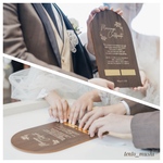 〔色を選べる〕ペンを使わない結婚証明書　アーチ×ウェディング