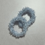 ひらひらヘアゴム【2個入り】スカイブルー