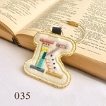 刺繍アルファベットキーリング 【K】-13