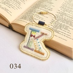 刺繍アルファベットキーリング 【K】-13