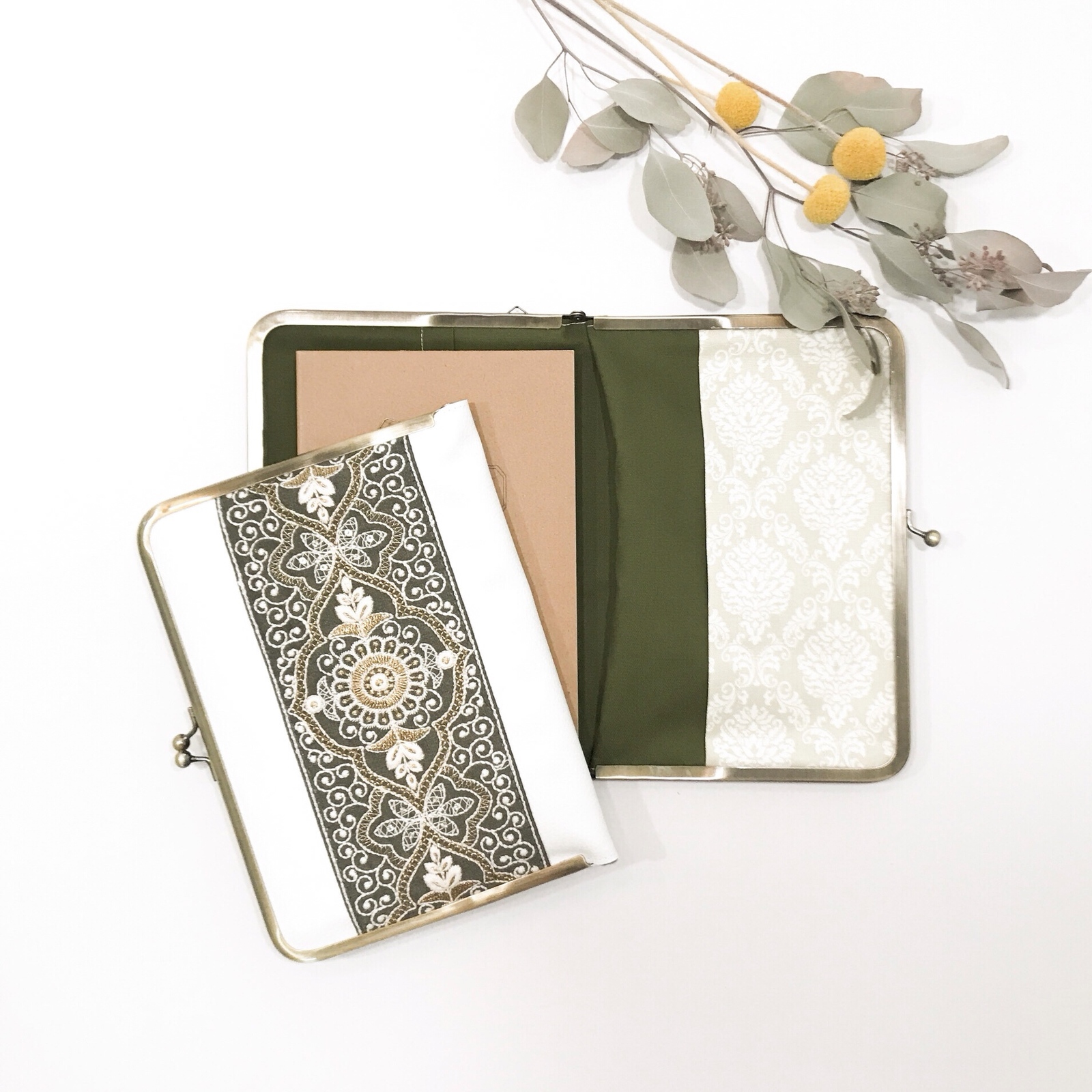 再販】文庫本用 アンティーク風 ブックカバー oldbook BE 布製