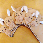 お座りうさぎのぬいぐるみポーチ
