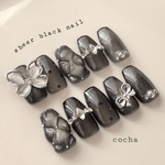 ネイルチップ　シアーブラック🖤