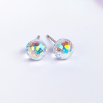 クリスタルボール＊ピアス／イヤリング　クリスタルオーロラ