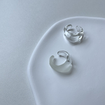 イヤーカフ　イヤカフ　「clear ear cuff」　レジンアクセサリー　