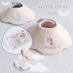 ∴  unicorn  bib ∴  ユニコーン刺繍の名入りスタイ* 
