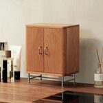 木のジュエリーボックス ２カラー ジュエリーボックス ５段 内扉収納 アクセサリーボックス アクセサリー収納 ブレスレット リング ピアス ネックレス イヤリング 木製 卓上 オフィス 北欧 木製家具