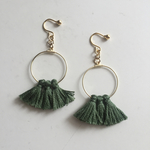 秋色タッセルリング イヤリング/ピアス