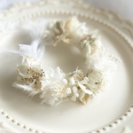 【送料無料】ペット花冠　~beige gold asoort~花冠　ホワイト　犬　猫　うさぎ　誕生日　
