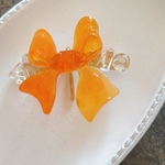 水晶とリボンのポニーフック